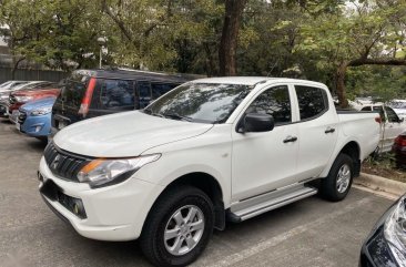 White Mitsubishi Strada 2016 for sale in Quezon City