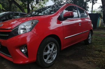 Red Toyota Wigo 2017 for sale in Quezon