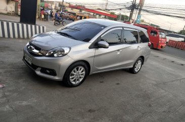 Silver Honda Mobilio 2015 SUV / MPV for sale in Manila