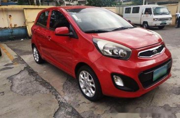 Red Kia Picanto 2013 for sale in Manila