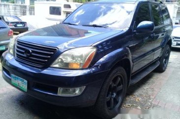 Blue Lexus Gx 2003 for sale in Quezon City