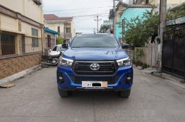 Blue Toyota Hilux 2018 for sale in Automatic