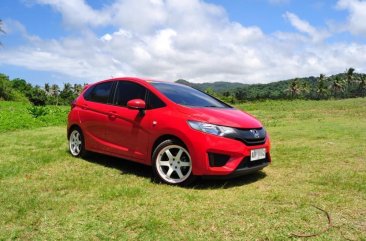 Red Honda Jazz 2015 for sale in Quezon City
