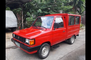 Red Toyota tamaraw 1993 Van at  Manual   for sale in Taytay