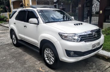 White Toyota Fortuner 2014 for sale in Manila