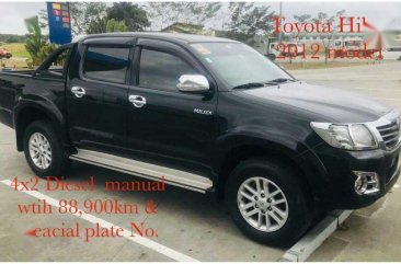 Black Toyota Hilux 2012 for sale in Manual