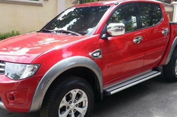 Red Mitsubishi Strada 2012 Truck for sale in Talisay City