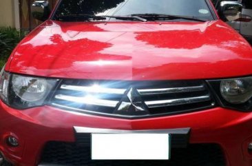 Red Mitsubishi Strada 2012 Truck for sale in Talisay City