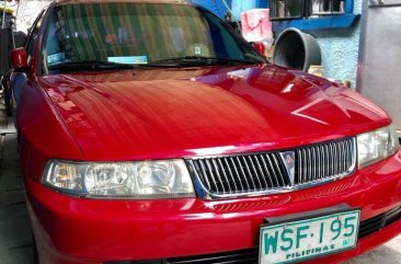 Red Mitsubishi Lancer 2001 for sale in Quezon City