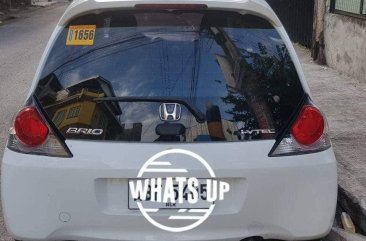 White Honda Brio 2015 Hatchback for sale in Quezon