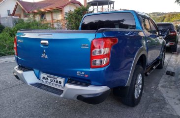 Sell Blue 2015 Mitsubishi Strada Truck at 31000 in Manila