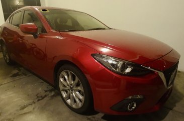 Selling Red Mazda 3 2015 Sedan in Parañaque