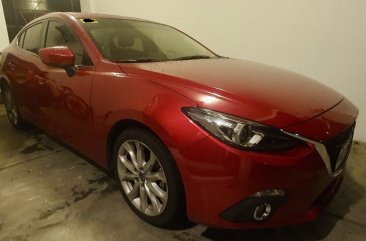 Selling Red Mazda 3 2015 Sedan in Parañaque