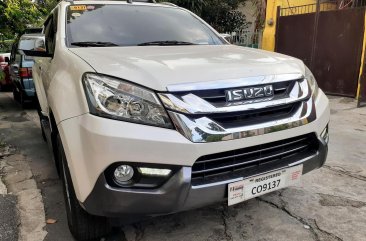 Selling Pearl White Isuzu Mu-X 2016 in Quezon City