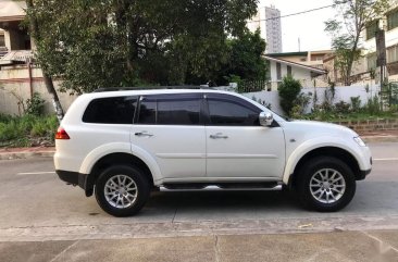 Pearl White Mitsubishi Montero Sport 2013 for sale in Quezon City