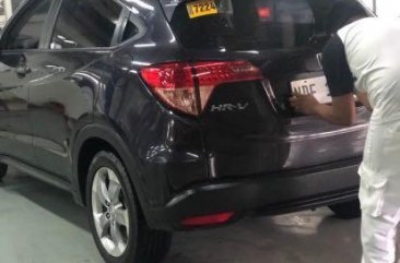 Black Honda Hr-V 2015 for sale in Quezon City