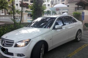 White Mercedes-Benz C200 2010 for sale in Quezon City