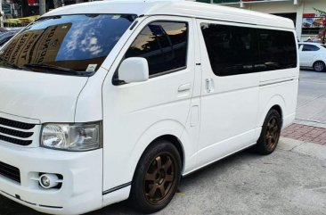 White Toyota Hiace Super Grandia 2010 for sale in San Juan City