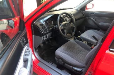 Red Honda Civic 2005 Hatchback at 90000 km for sale