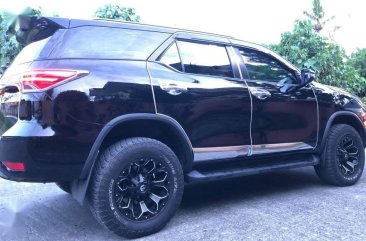 Black Toyota Fortuner 2019 for sale in Davao City