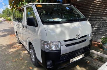 White Toyota Hiace Manual 2019 for sale in Quezon City