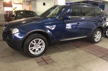 Blue BMW X3 2004 for sale in Mandaluyong