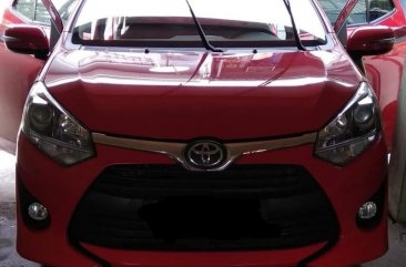 Red Toyota Wigo for sale in Valenzuela