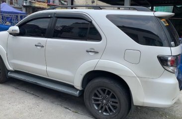 Pearl White Toyota Fortuner 2014 for sale in Manila