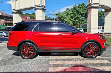 Red Ford Explorer 2017 SUV / MPV for sale in Quezon City