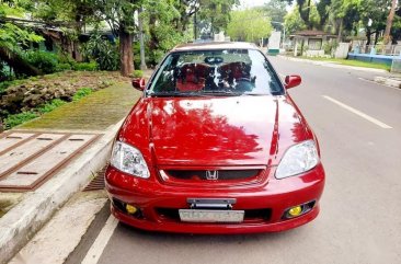 Red Honda Civic 2000 for sale in Quezon City