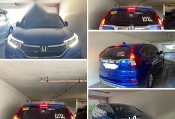 Blue Honda CR-V 2015 for sale in Manila