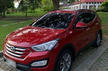 Red Hyundai Santa Fe 2014 for sale in Pasig
