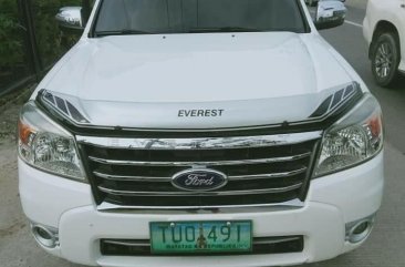 White Ford Everest 2012 for sale in Manila