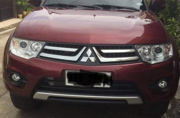 Red Mitsubishi Montero 2014 for sale in Quezon City