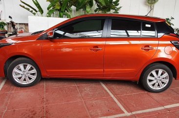 Selling Orange Toyota Yaris 2016 in Quezon City