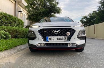 White Hyundai Kona 2019 for sale in Quezon City