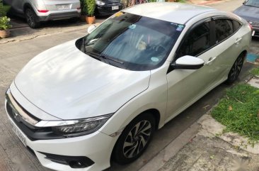 Pearl White Honda Civic 2016 for sale in Manila