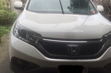 Pearl White Honda Cr-V 2014 for sale in Quezon City