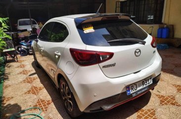 Pearl White Mazda 2 2015 for sale in Quezon City