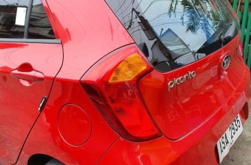 Red Kia Picanto 2015 for sale in Manila