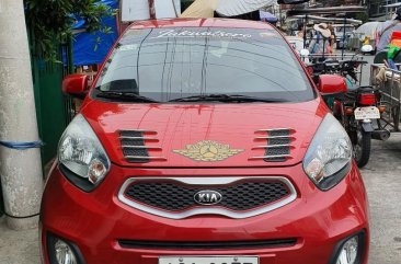 Red Kia Picanto 2015 for sale in Manila