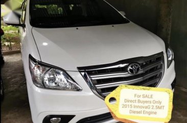 White Toyota Innova 2015 for sale in Cabanatuan