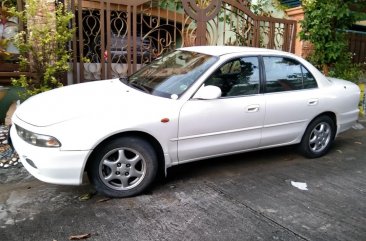 Pearl White Mitsubishi Galant 1997 for sale in Las Piñas