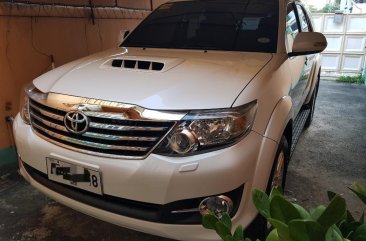 Pearl White Toyota Fortuner 2015 for sale in Cabanatuan