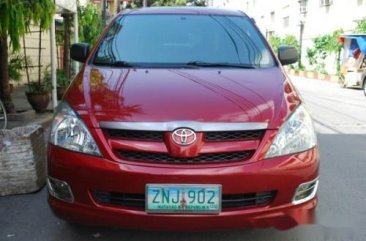 Red Toyota Innova 2008 for sale in Manila