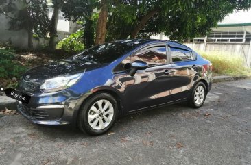 Black Kia Rio 2016 for sale in Quezon City