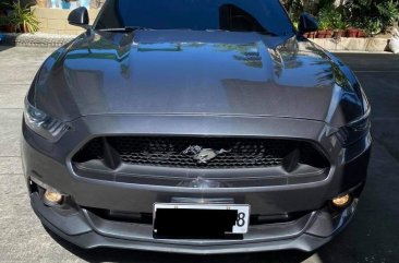 Grey Ford Mustang Ecoboost 2016 for sale in Valenzuela