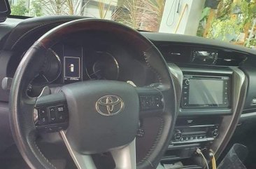 Black Toyota Fortuner 2017 for sale in Cebu