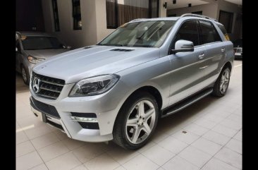 Brightsilver Mercedes-Benz ML-Class 2014 for sale in Quezon