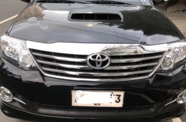 Black Toyota Fortuner 2.7 2015 for sale in Manila